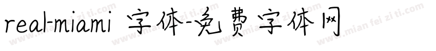 real-miami 字体字体转换